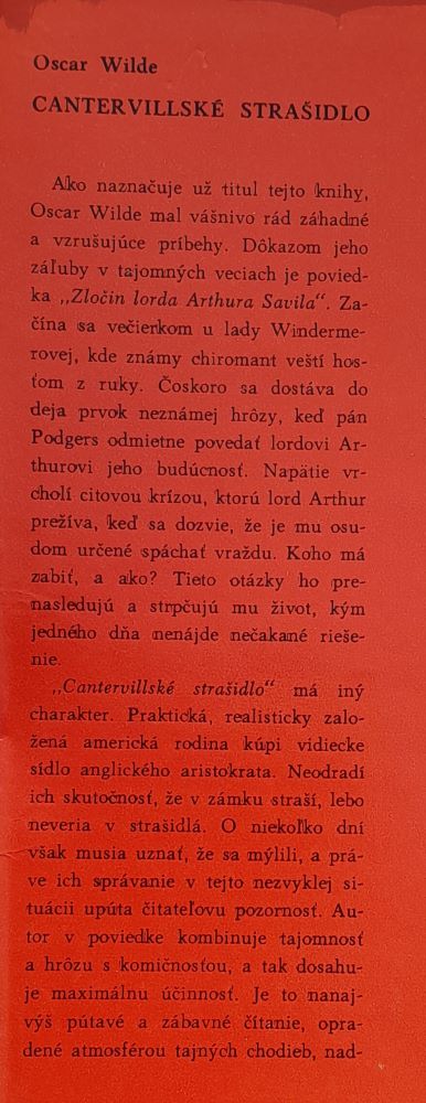 Cantervillské strašidlo a iné poviedky / Oscar Wilde