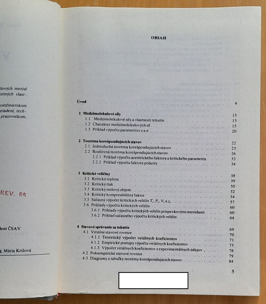 Vlastnosti tekutín / Edícia Chemickej literatúry