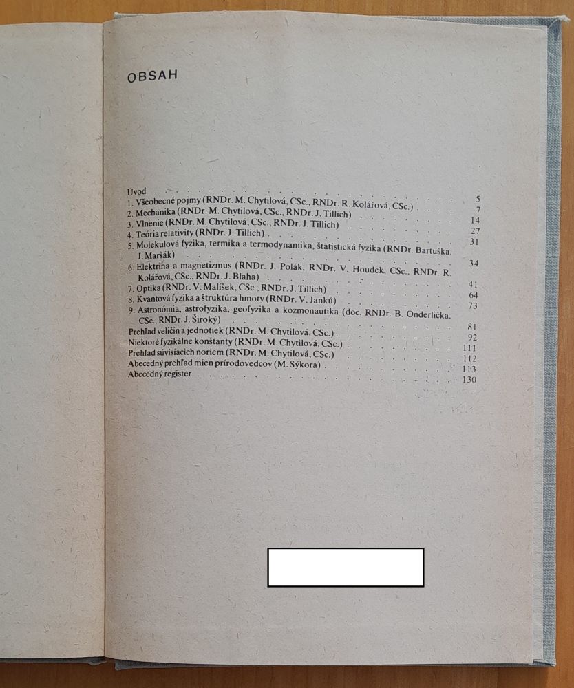 Názvy a značky školskej fyziky
