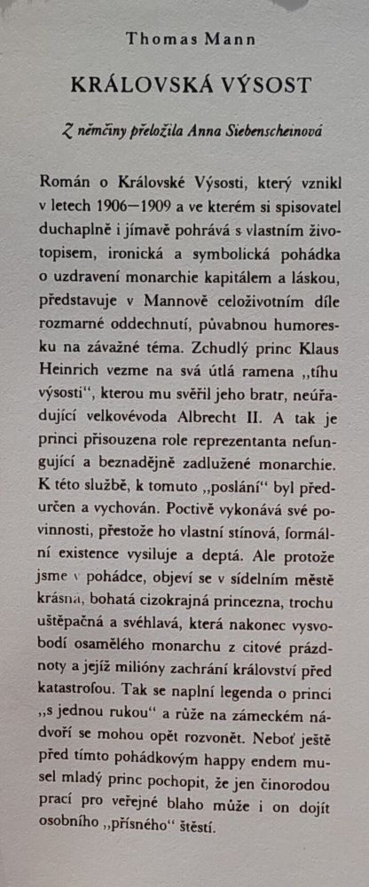 Královská výsost / Knihovna klasikú