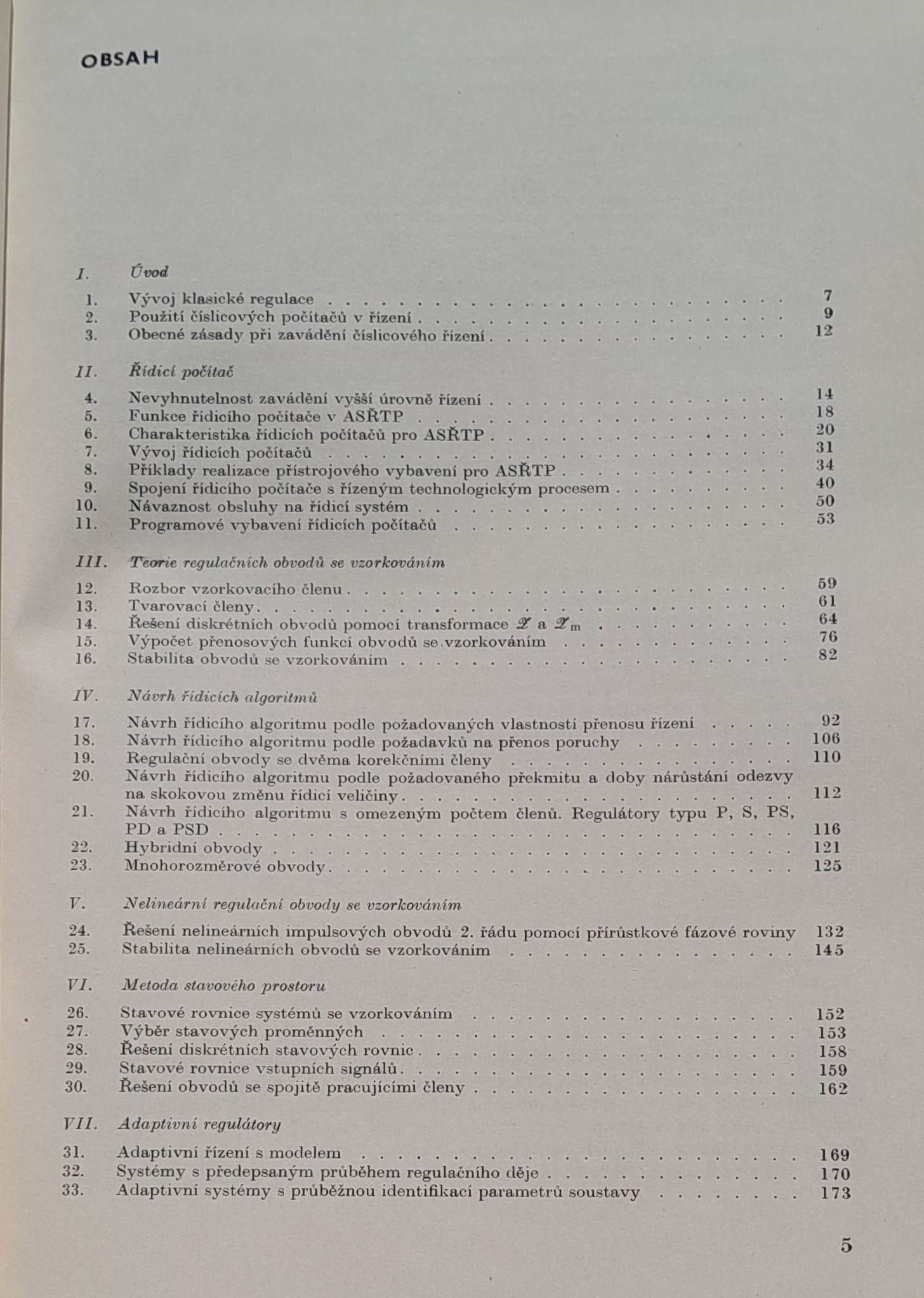 Automatické řízení počítačem / Automatizace a regulace