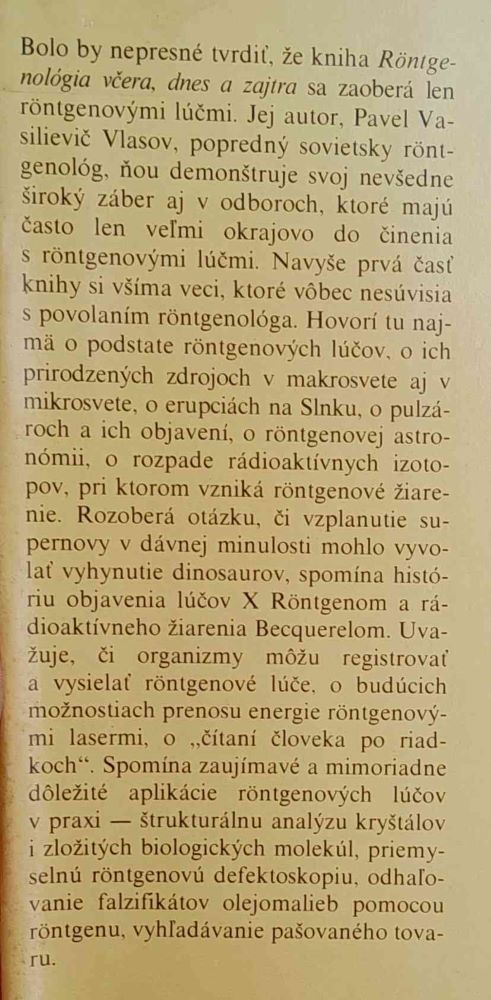 Rontgenológia včera, dnes a zajtra / Edícia Sputnik