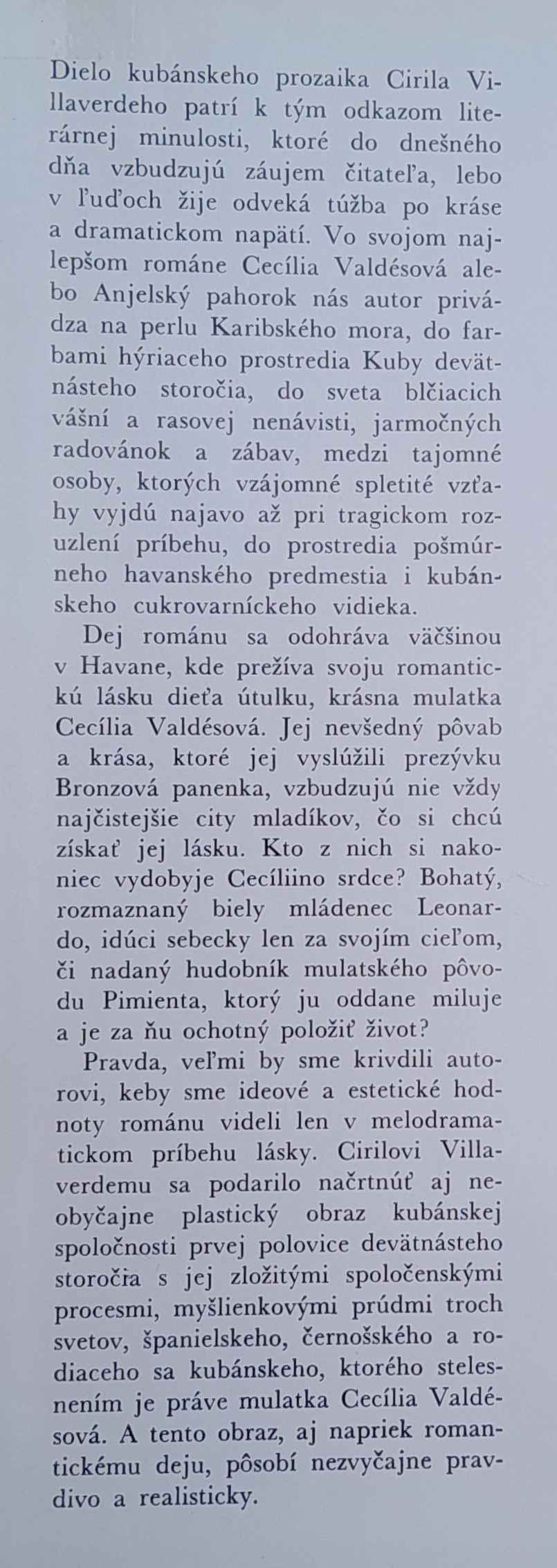 Cecília Valdésová alebo Anjelský Pahorok