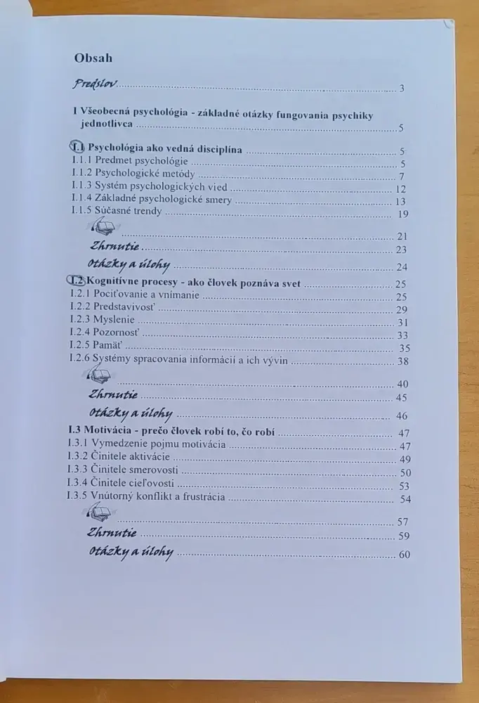 Vybrané kapitoly z psychológie 1. 2.