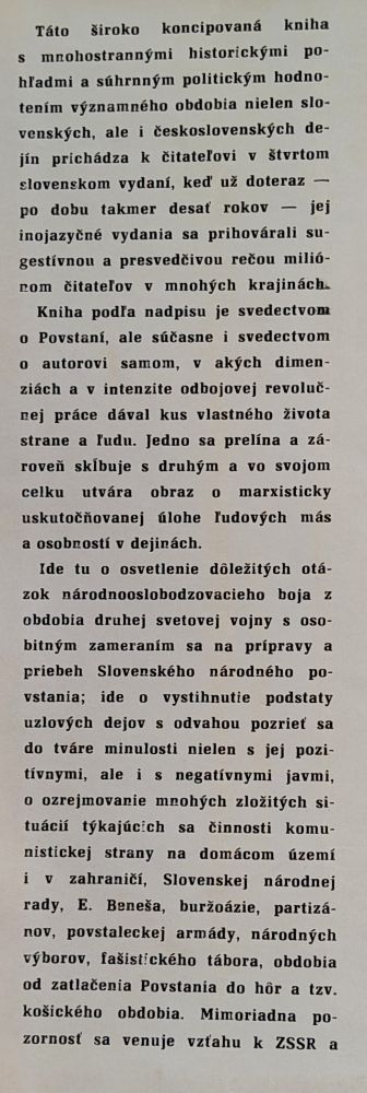 Svedectvo o Slovenskom národnom povstaní