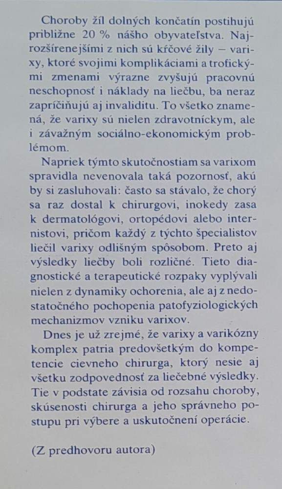 Varixy dolných končatín v klinickej praxi