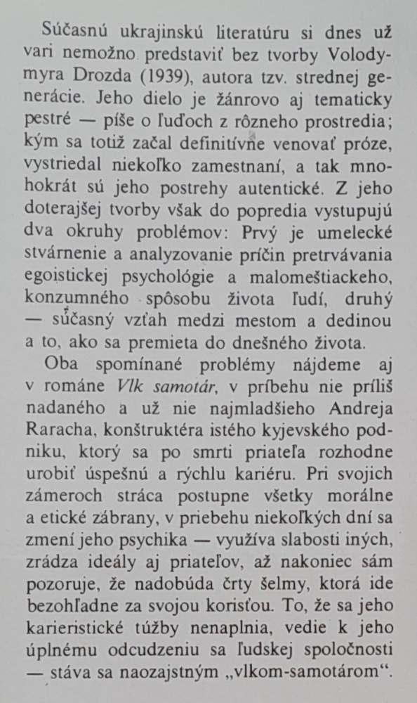 Vlk samotár / Edícia Lipa