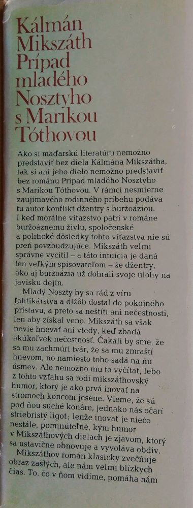 Prípad mladého Nosztyho s Marikou Tóthovou