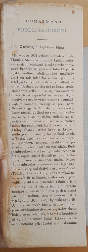 Buddenbrookovi / Úpadek jedné rodiny / Thomas Mann /Klub čtenářú