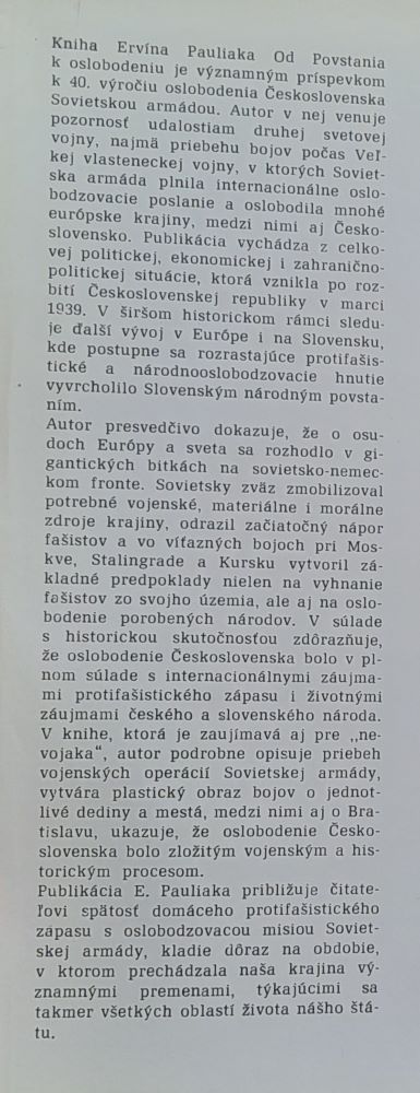 Od povstania k oslobodeniu
