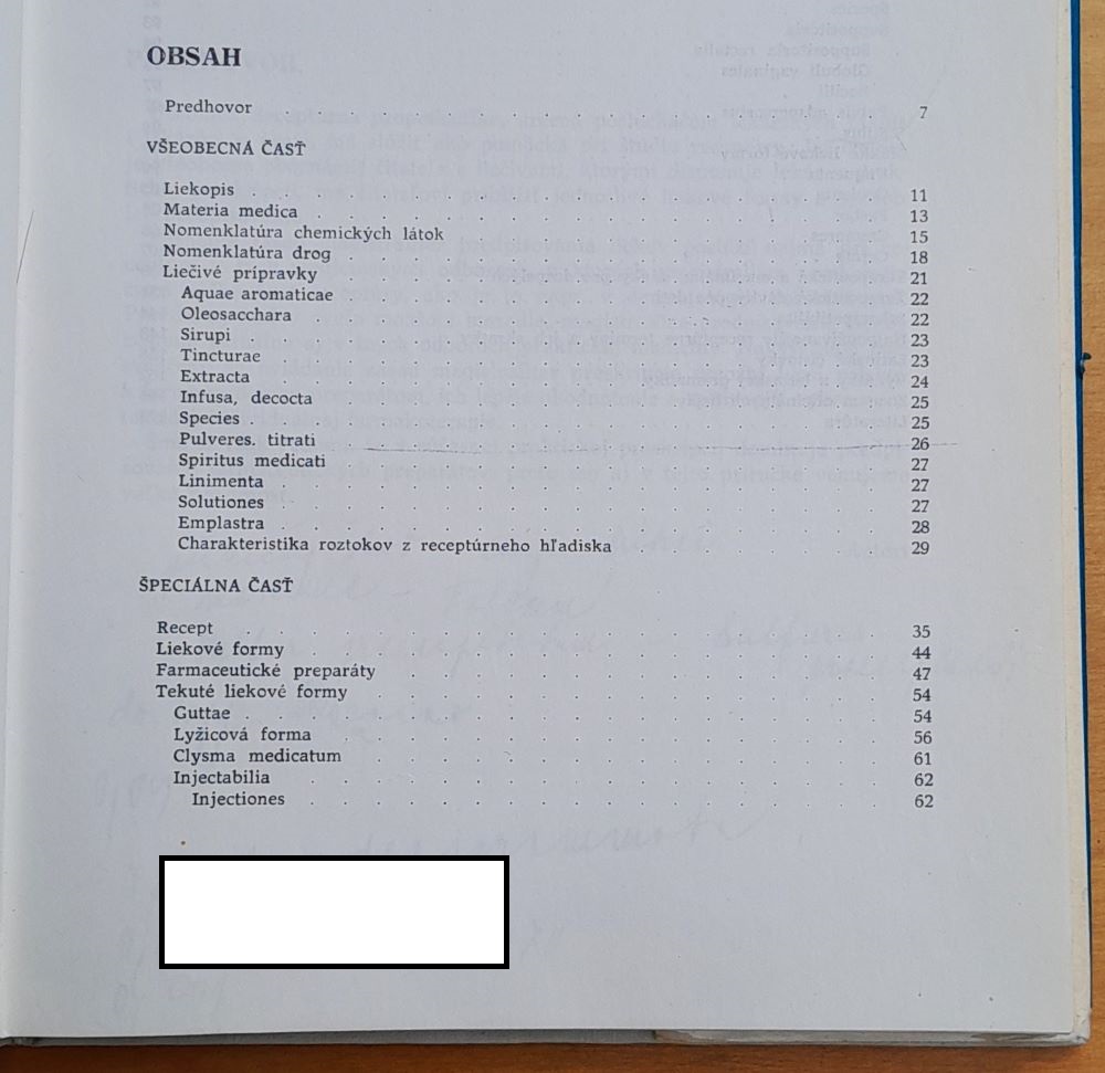 Receptúrna propedeutika / Edícia Učebnica pre lekárske fakulty