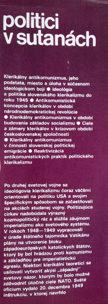 Politici v sutanách