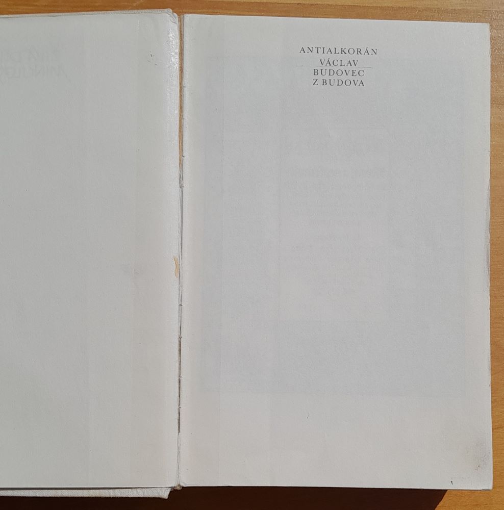 Antialkorán / Živá díla minulosti