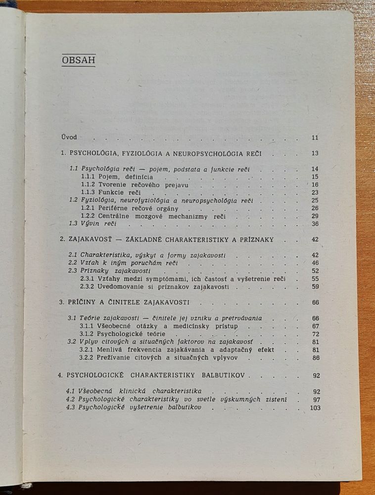 Zajakavosť / Psychologický rozbor a terapia