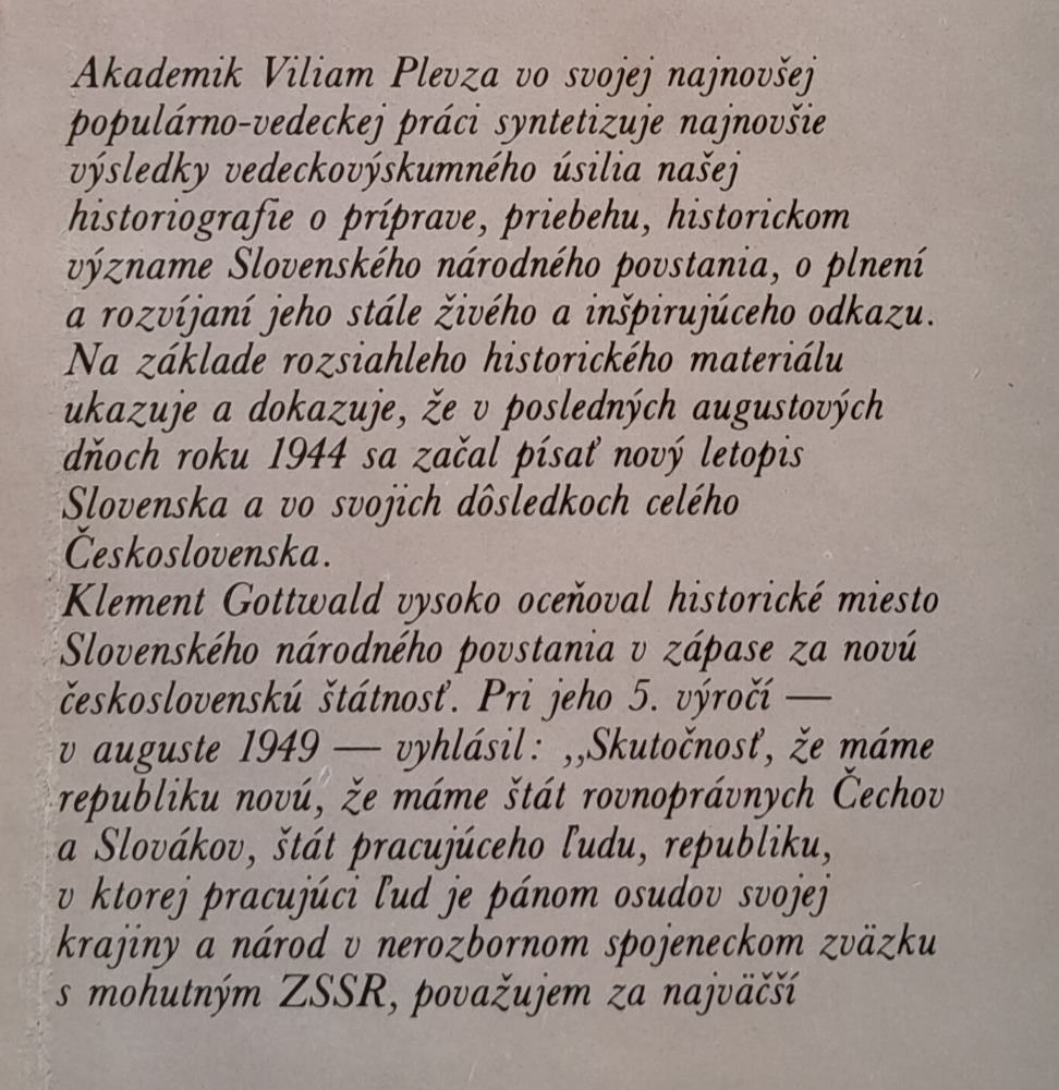 Slovenské národné povstanie - začiatok národnej a demokratickej revolúcie v Československu