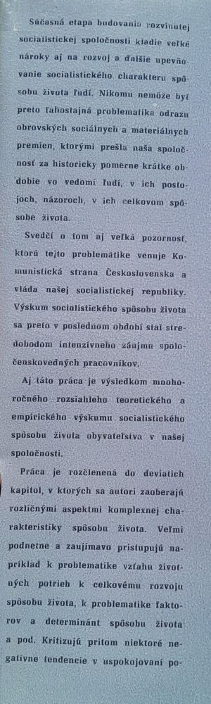 Socialistický spôsob života / Otázky teórie a praxe
