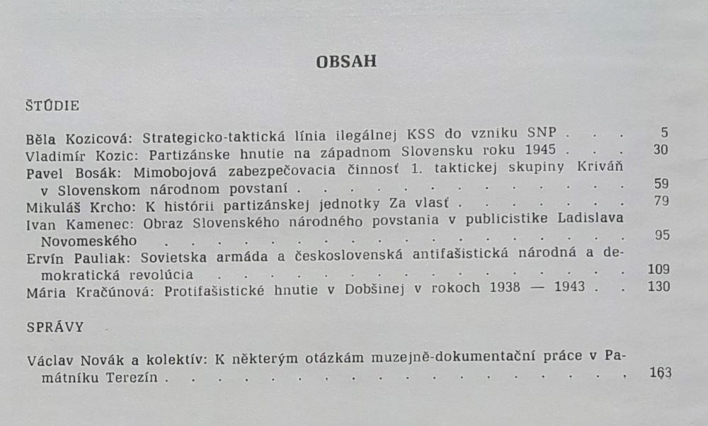 Zborník Múzea Slovenského národného povstania 4.