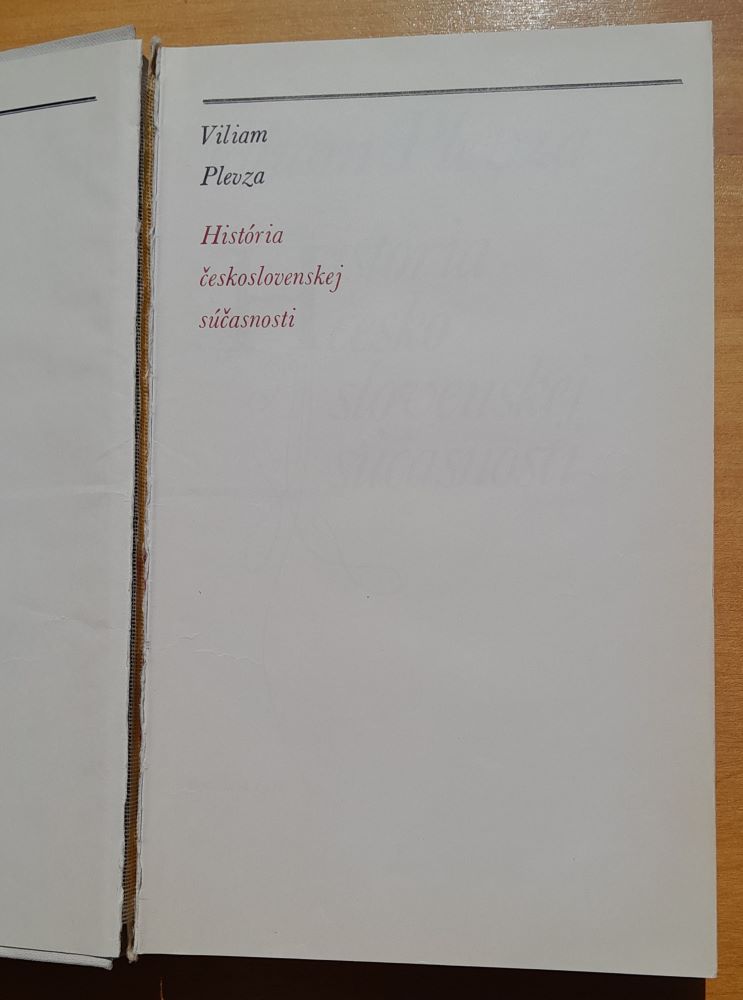 História československej súčasnosti
