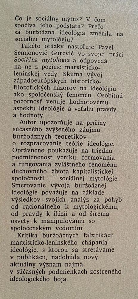 Sociálna mytológia / Edícia Auróra