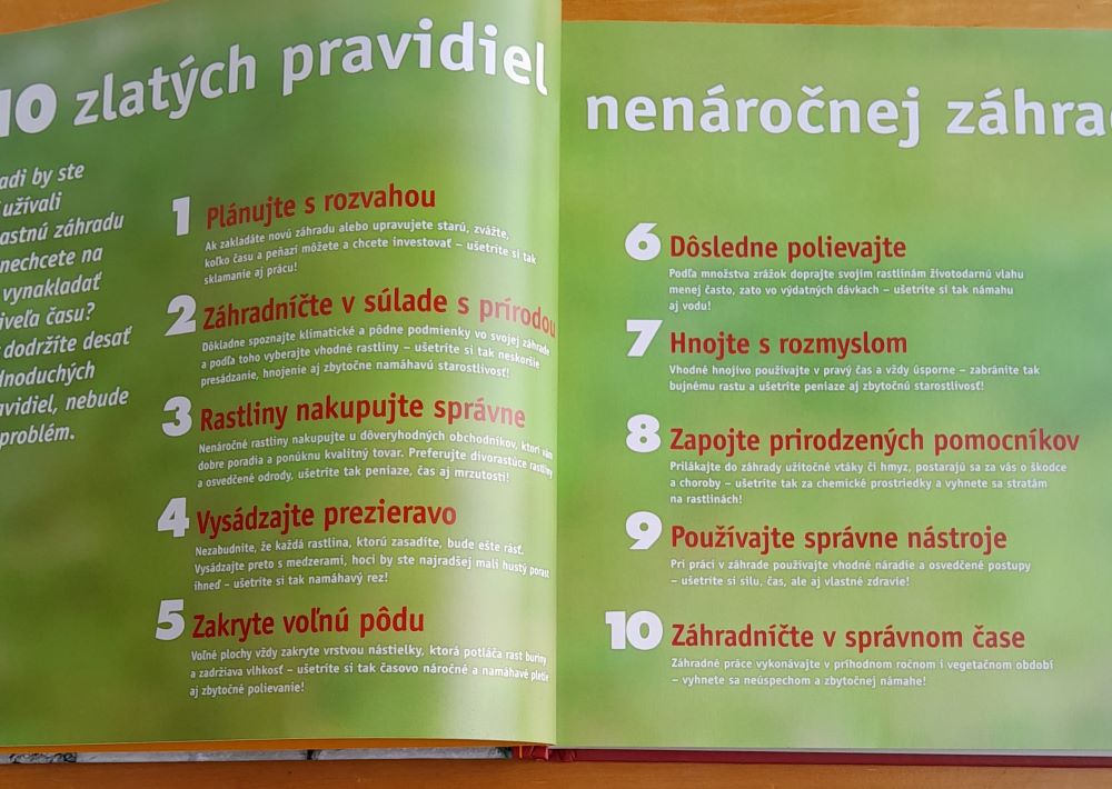 Krásna nenáročná záhrada