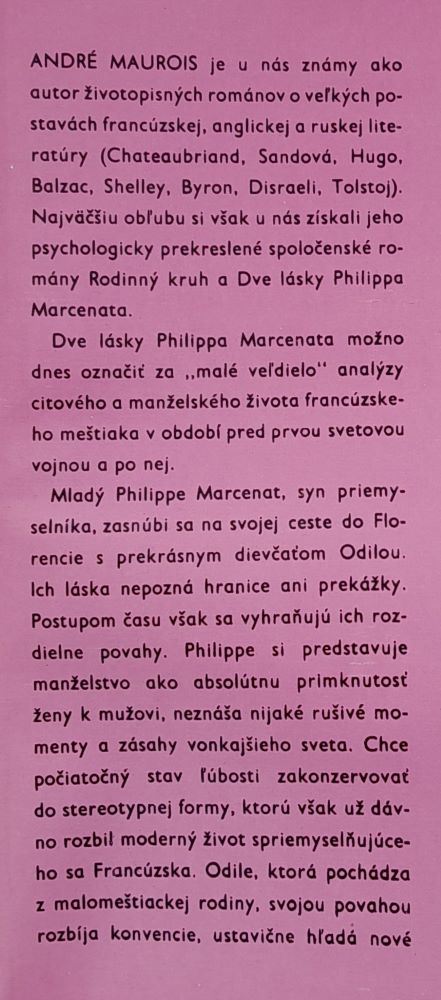 Dve lásky Philippa Marcenata / 1. časť Odile + 2. časť Isabelle