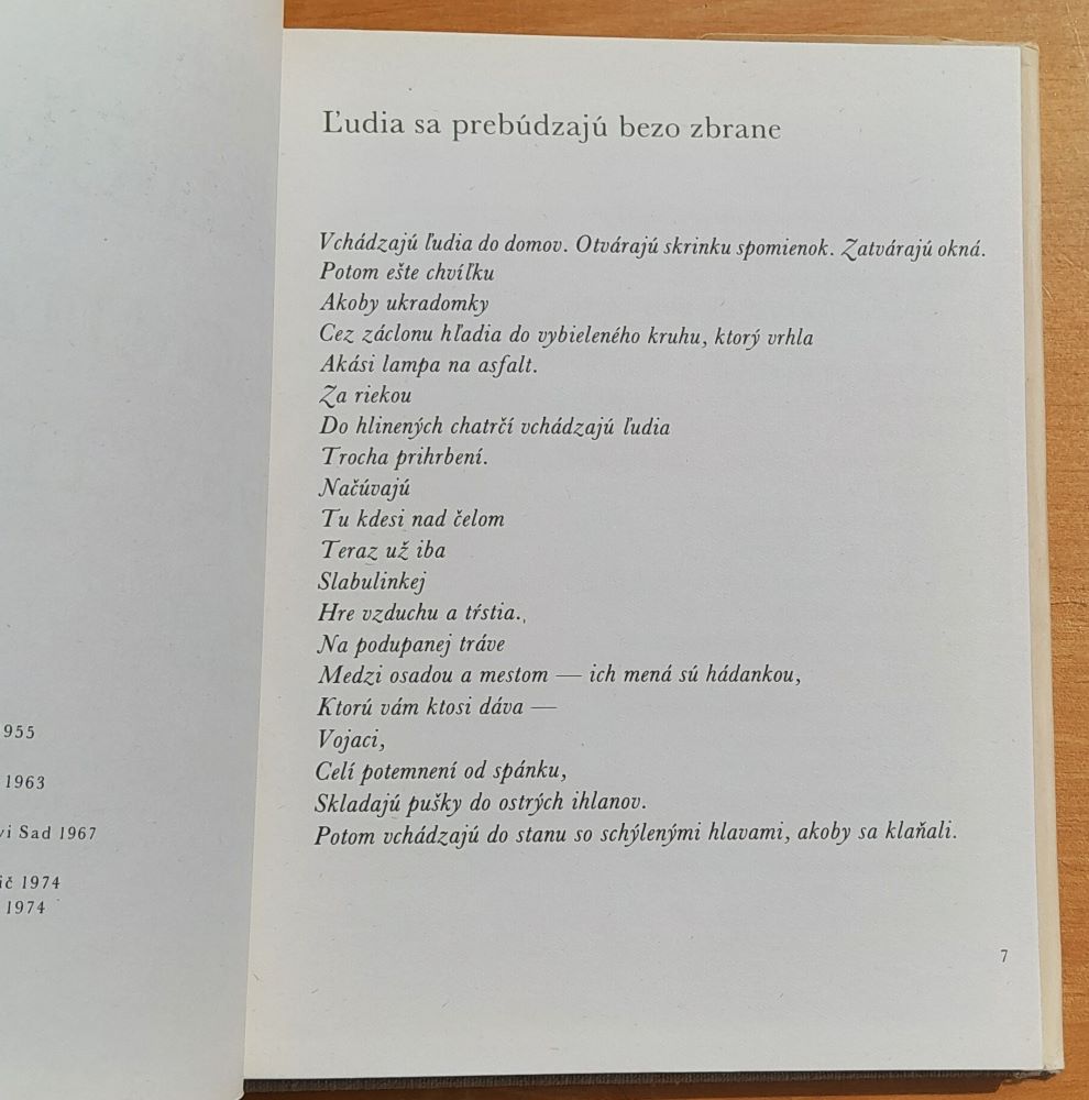 Kamenná uspávanka / Kruh milovníkov poézie