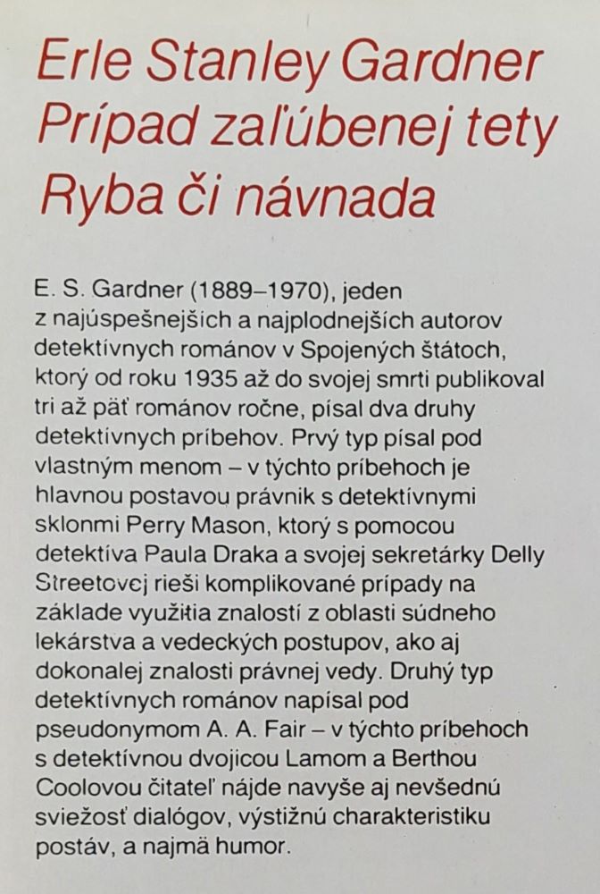 Prípad zaľúbenej tety / Ryba či návnada / Zenit