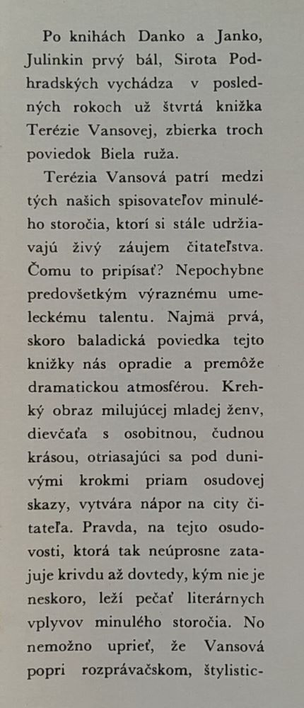 Biela ruža / Poviedky