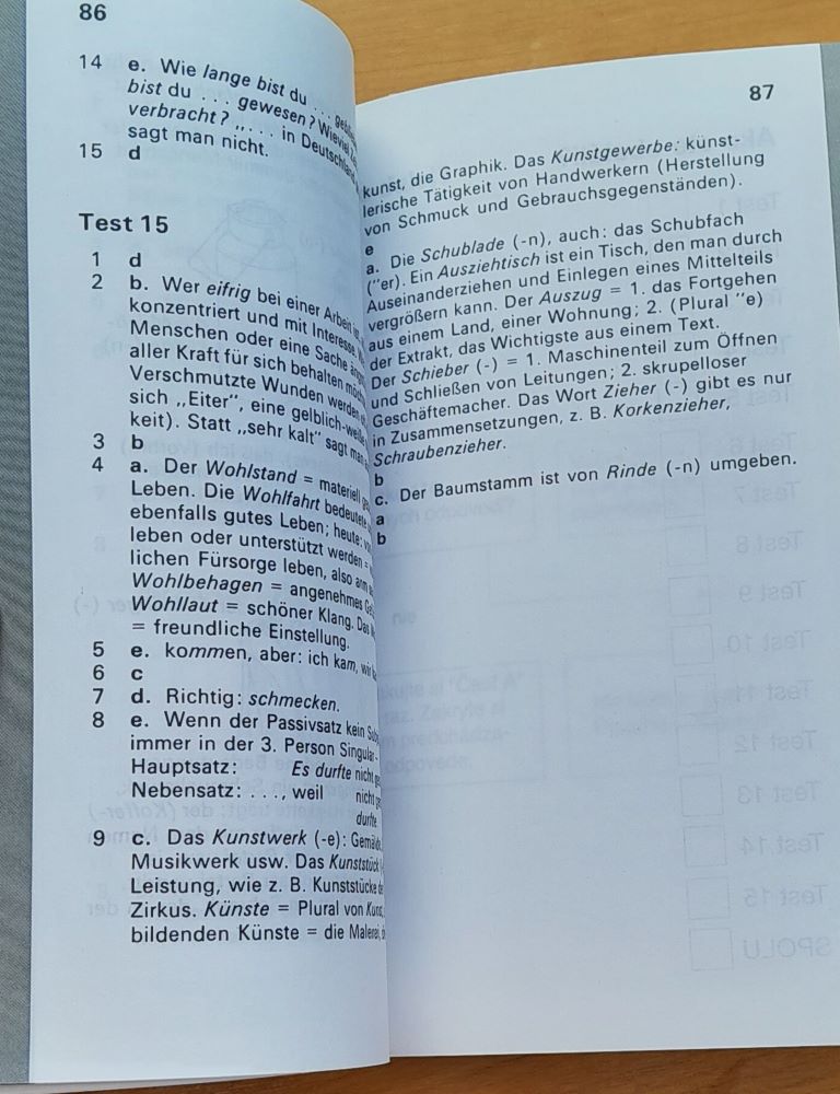 Otestuj si nemčinu / 1. testy pre začiatočníkov / 2. testy pre pokročilých