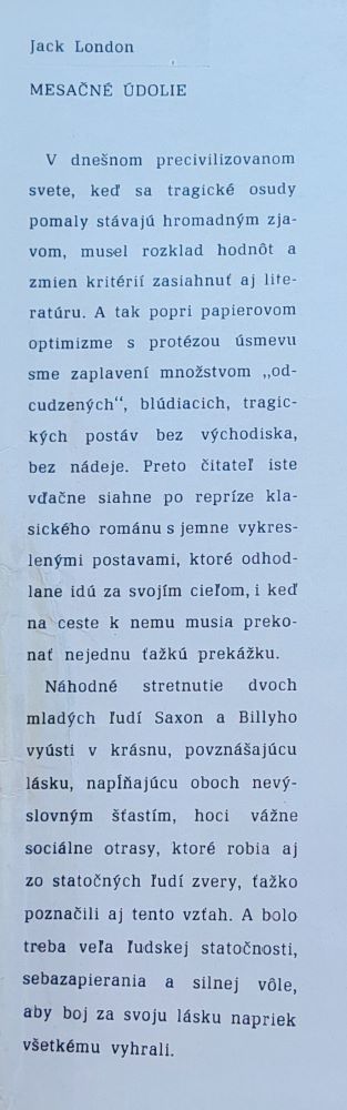 Mesačné údolie / Jack London