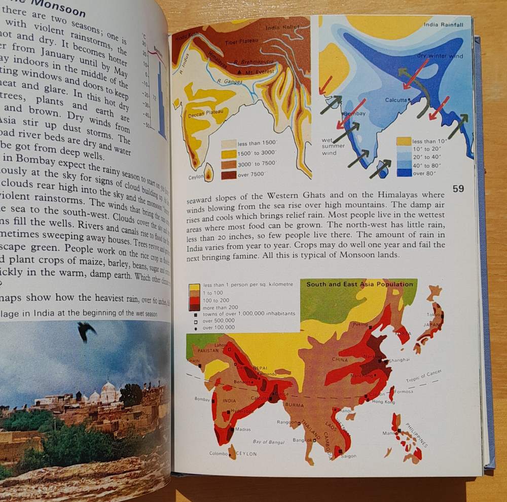 Rich and poor lands in N. America and Asia