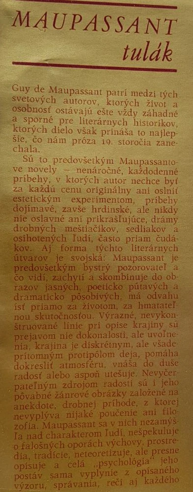 Tulák / Hviezdoslavova knižnica