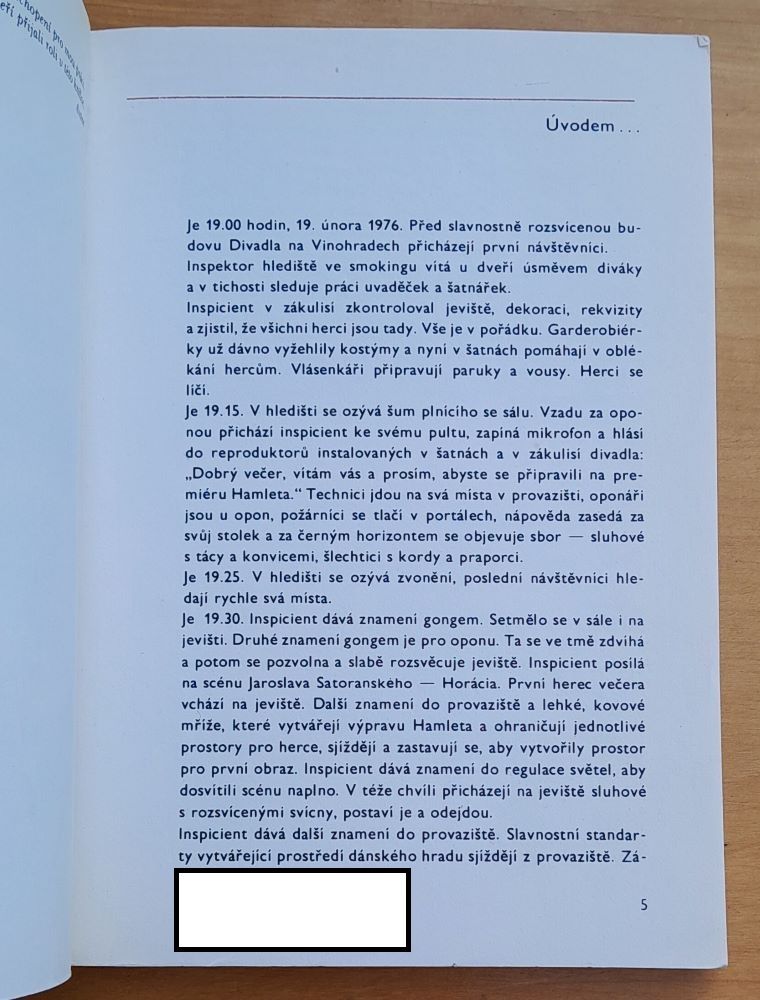 Než se zvedne opona