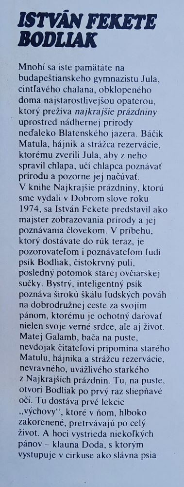 Bodliak / Dobré slovo