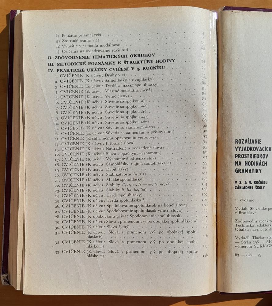 Rozvíjanie vyjadrovacích prostriedkov na hodinách gramatiky v 3. a 4. ročníku základnej školy