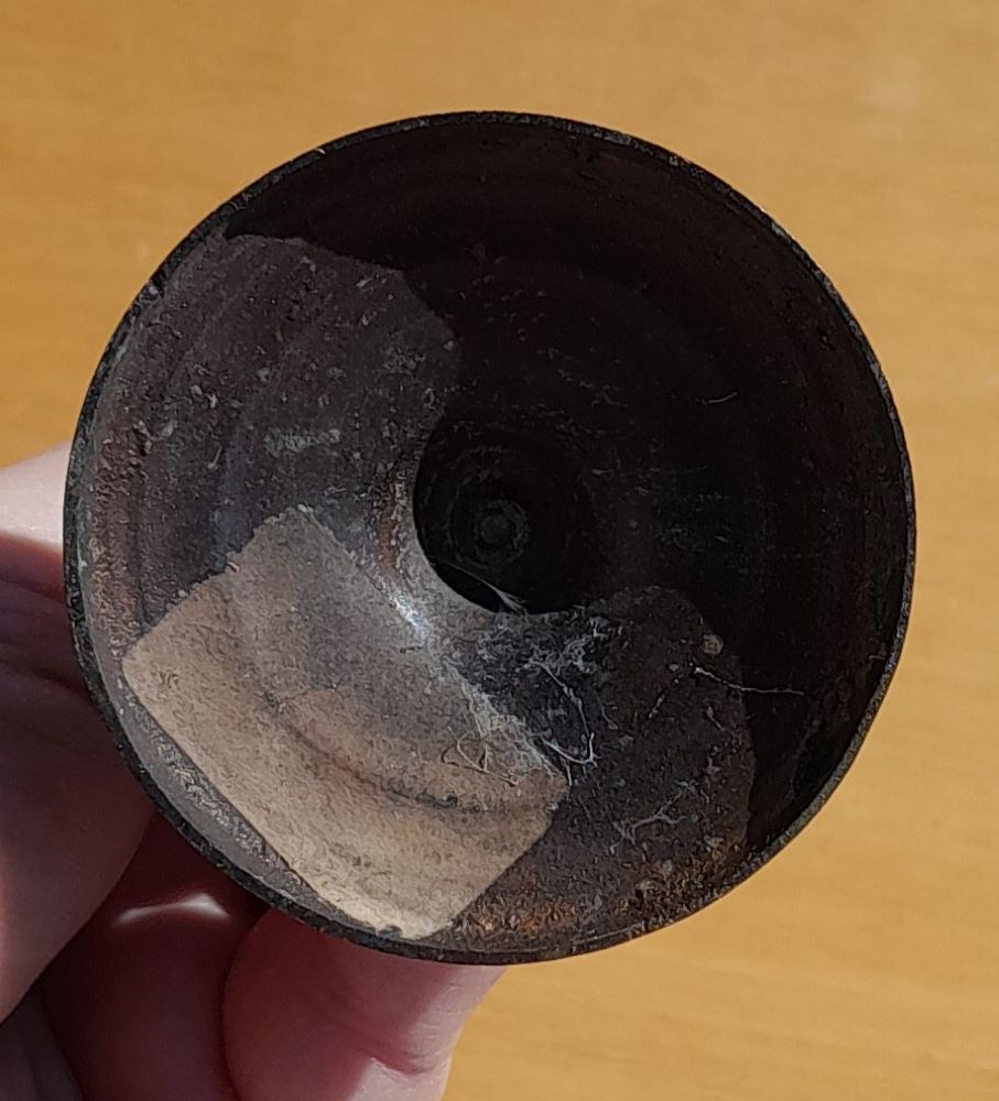 Kovový svietnik / Nálezový stav 