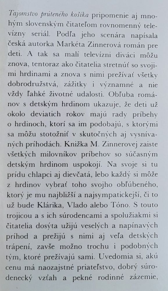 Tajomstvo prúteného košíka