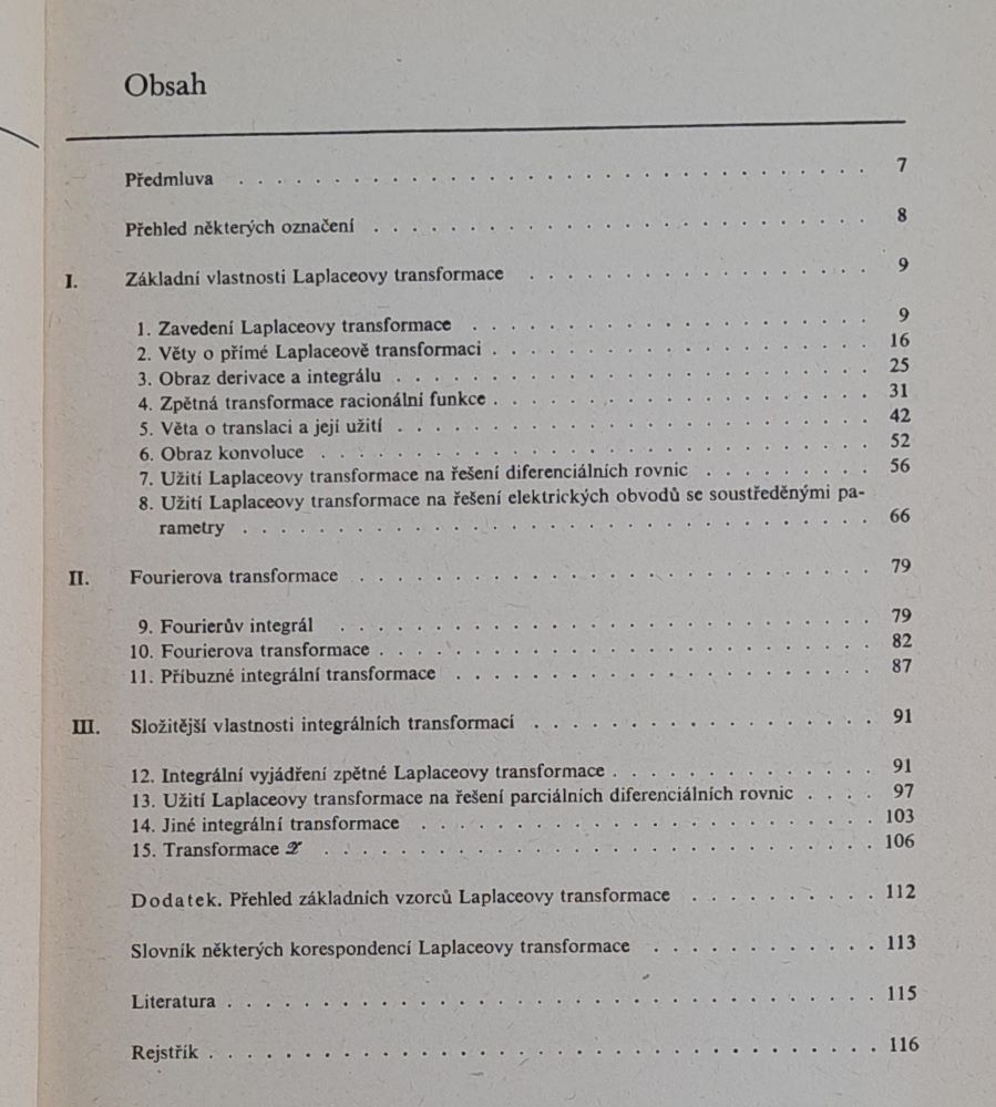 Integrální transformace / Sešit XIV