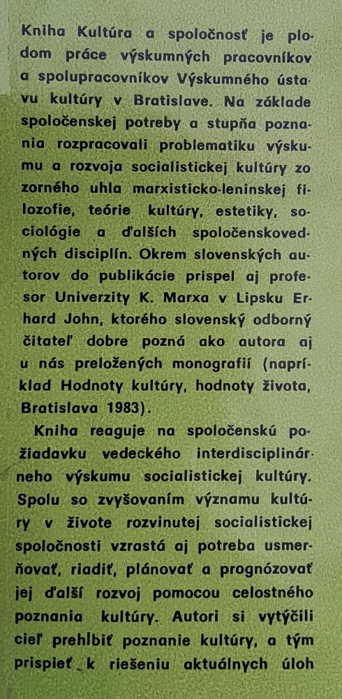 Kultúra a spoločnosť / Človek a umenie