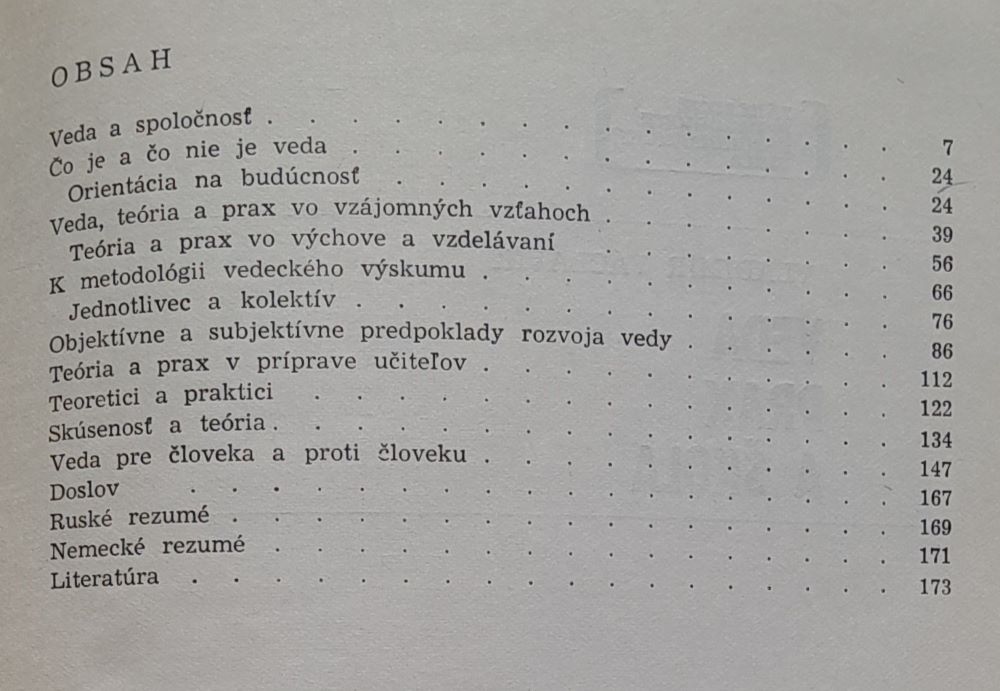 Veda, prax a škola / Základné pedagogické a psychologické diela