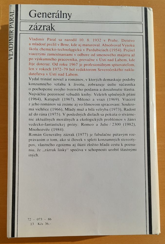 Generálny zázrak / Román nádeje / Česká knižnica