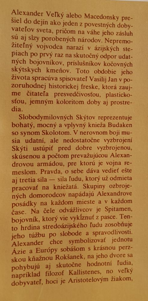 Kráľ kráľov / Historický román o boji kočovných kmeňov Skýtov v ázijských stepiach proti Alexandrovi Veľkému Macedónskemu