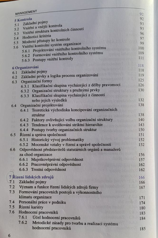Management / Základy, prosperita, globalizace