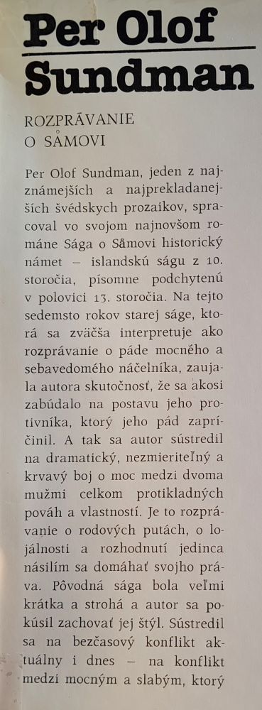 Rozprávanie o Sámovi / Edícia Štafeta