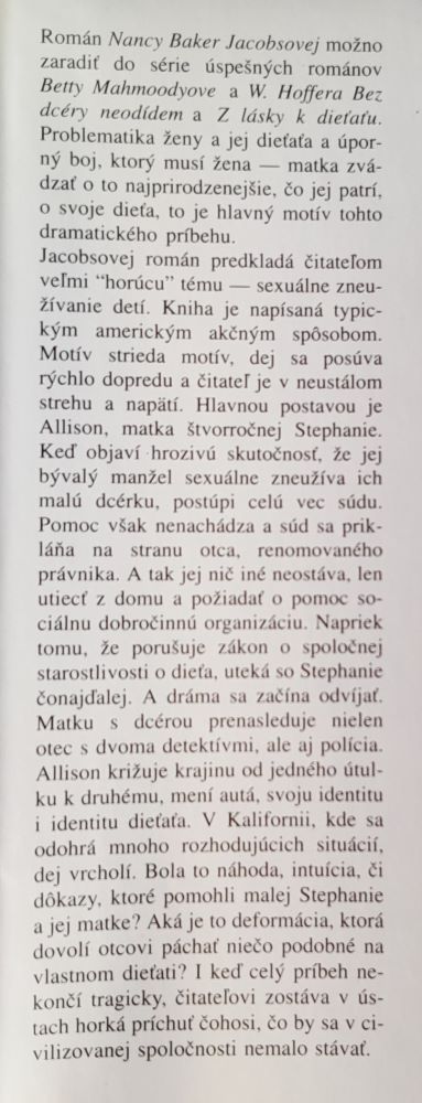 S mamou na úteku / Konkurent knihy Bez dcéry neodídem