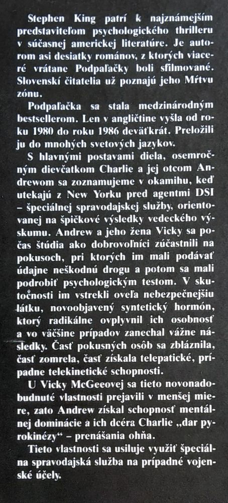 Podpaľačka / Stephen King