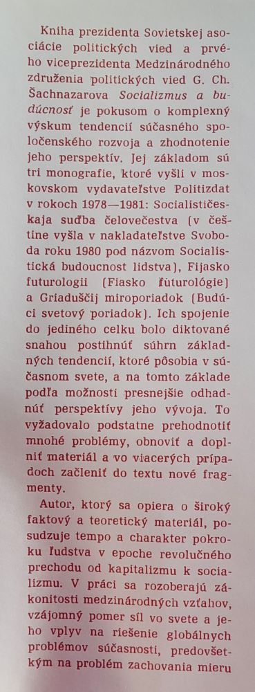 Socializmus a budúcnosť