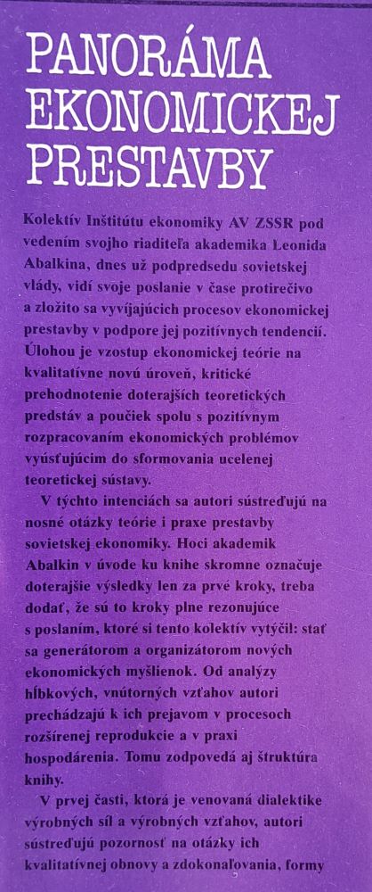Panoráma ekonomickej prestavby