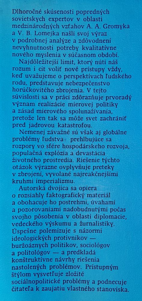 Nové myslenie v jadrovom veku / Edícia Aurora