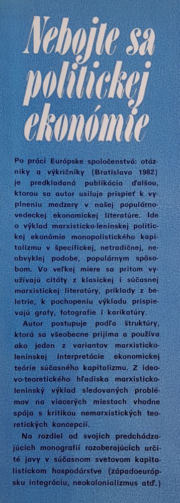 Nebojte sa politickej ekonómie